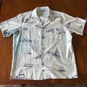 VINTAGE Classic Button Up Cooke Street Honolulu size XL